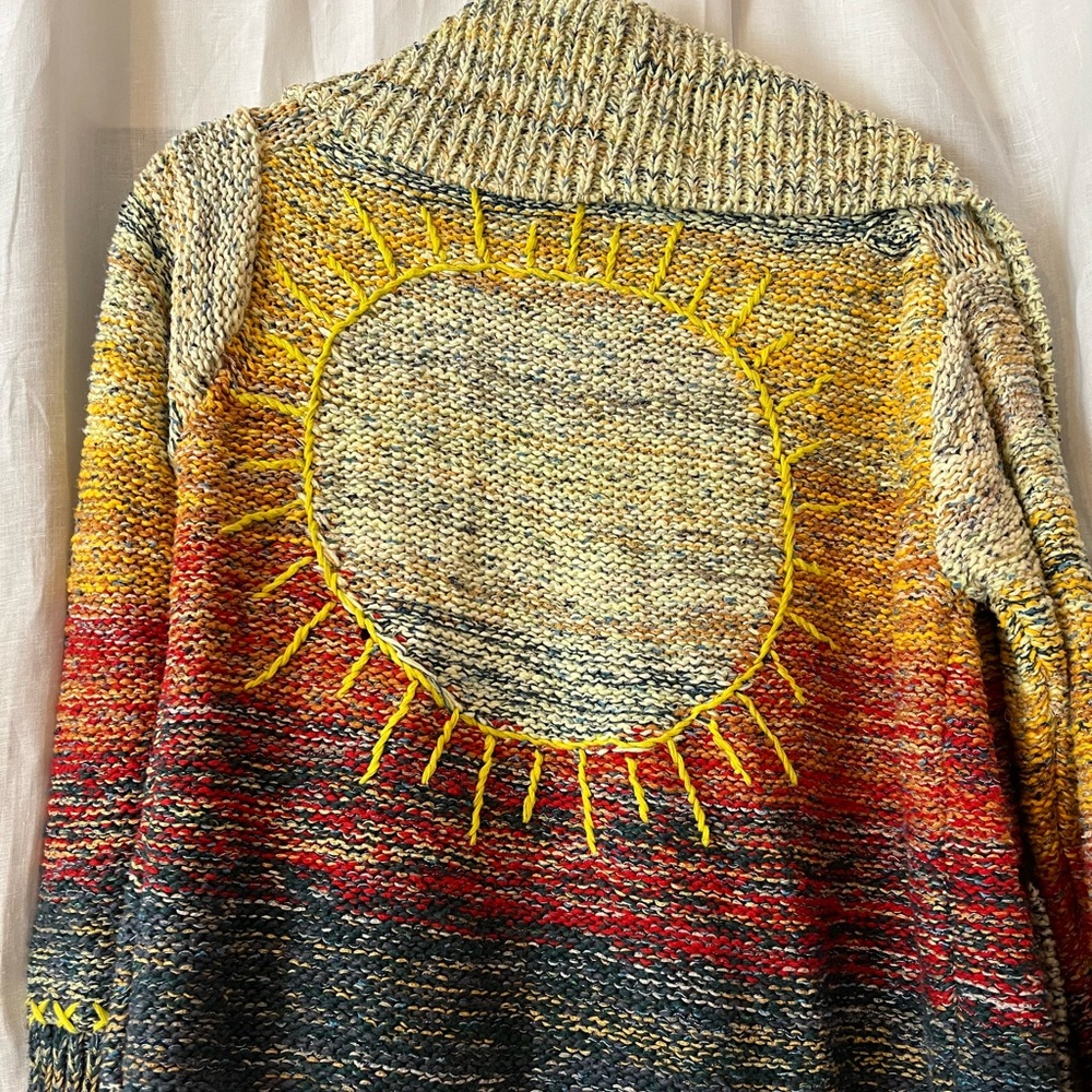 Pilcro Embroidered cardigan